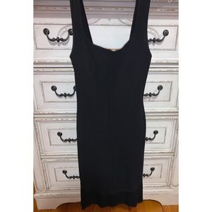 Alaia Fitted Black Midi Dress Size:Small